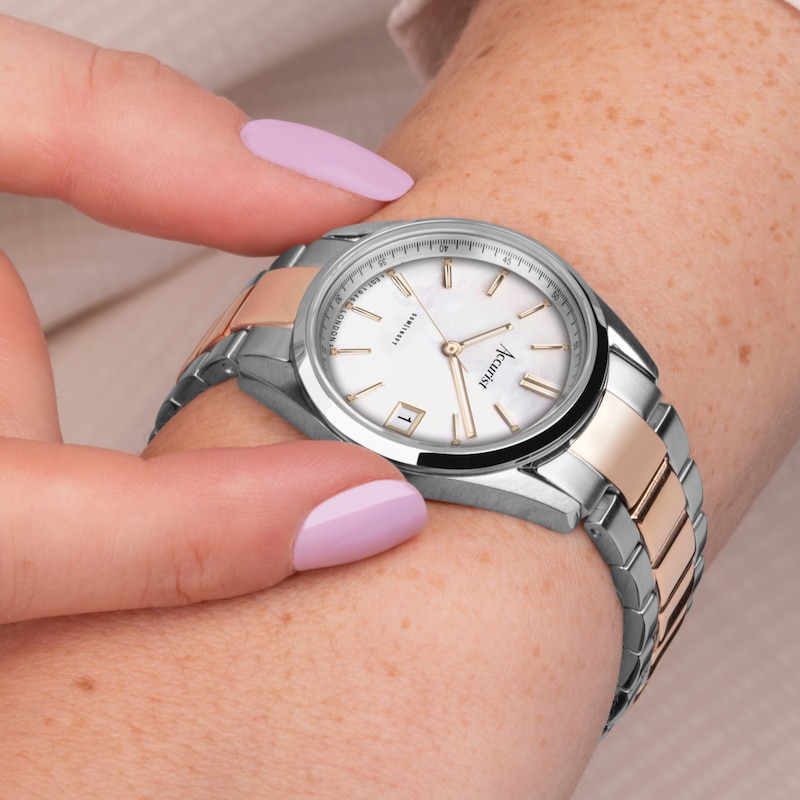 Main Image 7 of Accurist Everyday Ladies' MOP Dial & Two Tone Bracelet Watch