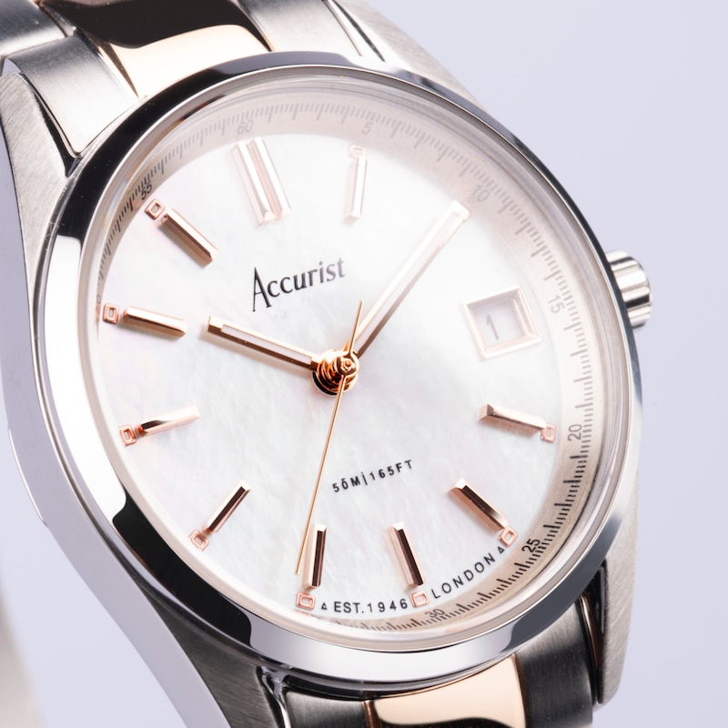 Main Image 8 of Accurist Everyday Ladies' MOP Dial & Two Tone Bracelet Watch