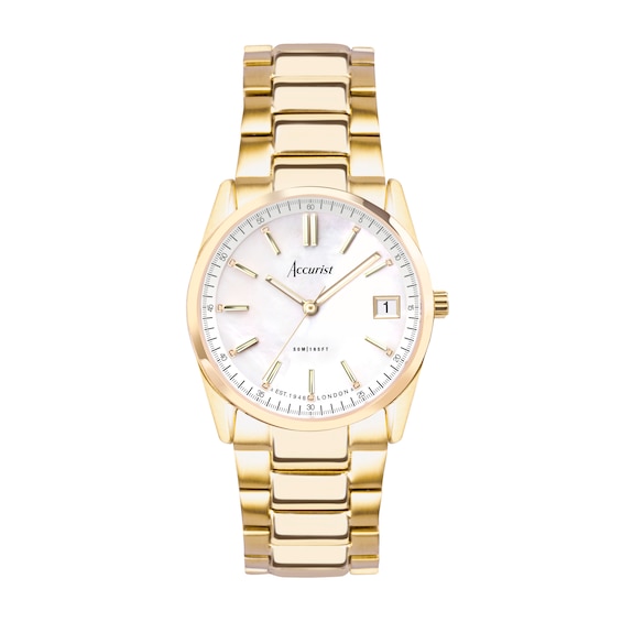 Accurist Everyday Ladies’ MOP Dial & Gold Tone Bracelet Watch