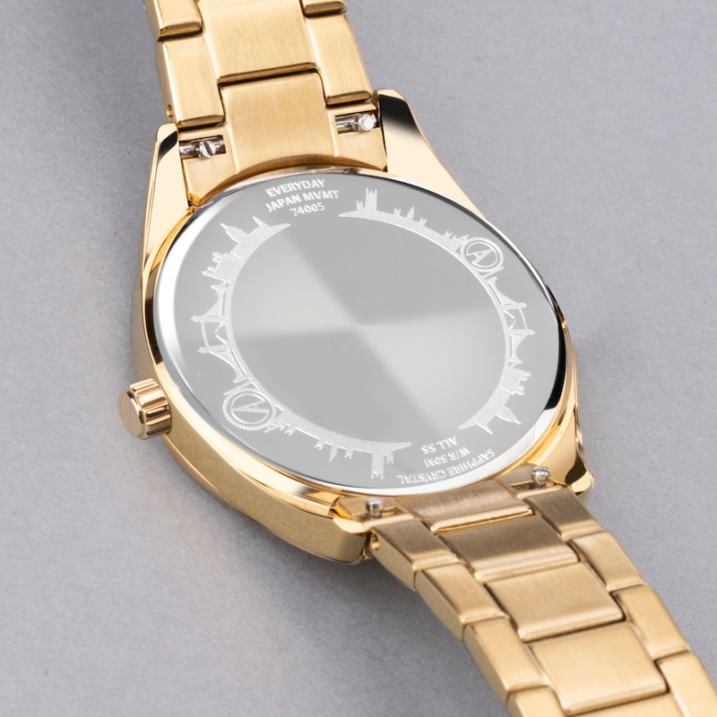 Main Image 5 of Accurist Everyday Ladies' MOP Dial & Gold Tone Bracelet Watch