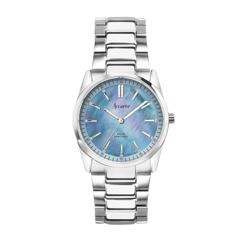 Accurist Ladies Everyday Solar Stainless Steel Bracelet 30mm Watch