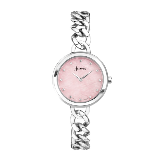 Accurist Jewellery Ladies’ Rose Quartz Dial Bracelet Watch