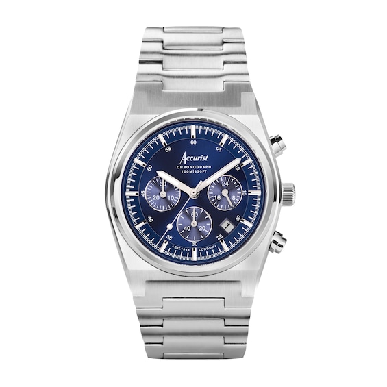Accurist Origin Men’s Blue Dial Stainless Steel Bracelet Watch