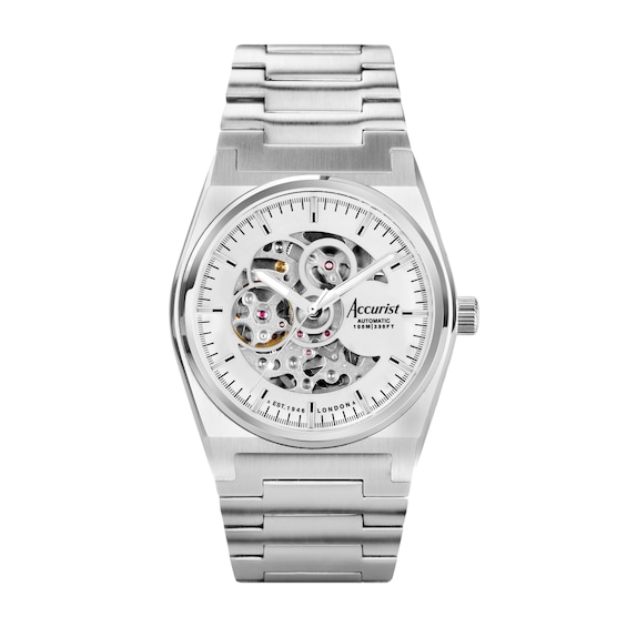 Accurist Men’s Origin Skeleton Automatic Stainless Steel Bracelet 41mm Watch