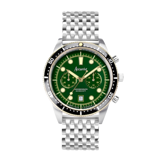 Accurist Dive Men’s Green Dial Bracelet Watch