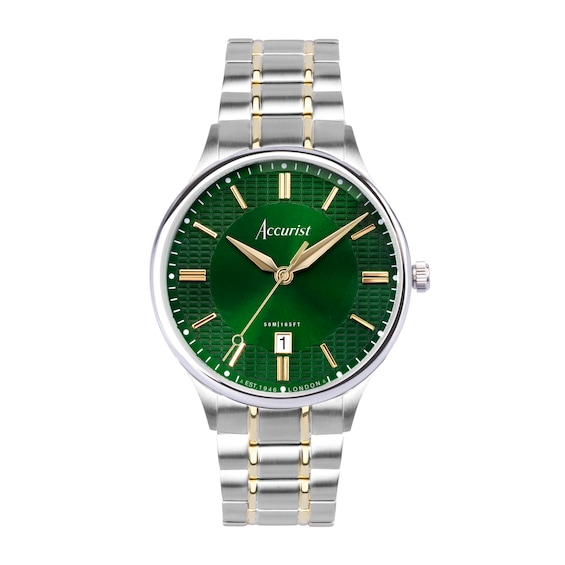 Accurist Classic Men’s Green Dial Bracelet Watch