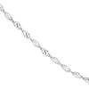 Thumbnail Image 0 of 9ct White Gold Sparkle Twist Chain 17.75 Inch