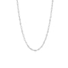 Thumbnail Image 1 of 9ct White Gold Sparkle Twist Chain 17.75 Inch