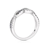 Thumbnail Image 2 of Vera Wang 18ct White Gold 0.18ct Total Diamond & Sapphire Pavé Twist Ring