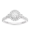 Thumbnail Image 0 of Vera Wang 18ct White Gold 0.77ct Total Diamond Round Double Halo Ring