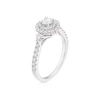 Thumbnail Image 1 of Vera Wang 18ct White Gold 0.77ct Total Diamond Round Double Halo Ring