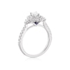 Thumbnail Image 2 of Vera Wang 18ct White Gold 0.77ct Total Diamond Round Double Halo Ring