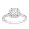 Thumbnail Image 0 of Vera Wang 18ct White Gold 0.69ct Diamond Cushion Halo Ring
