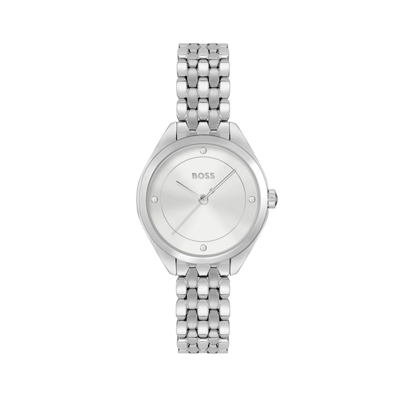 BOSS MAE Ladies’ Silver Dial & Stainless Steel Link Bracelet Watch