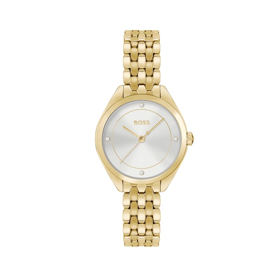 Women's Boss Mae Light Yellow Gold Bracelet Watch