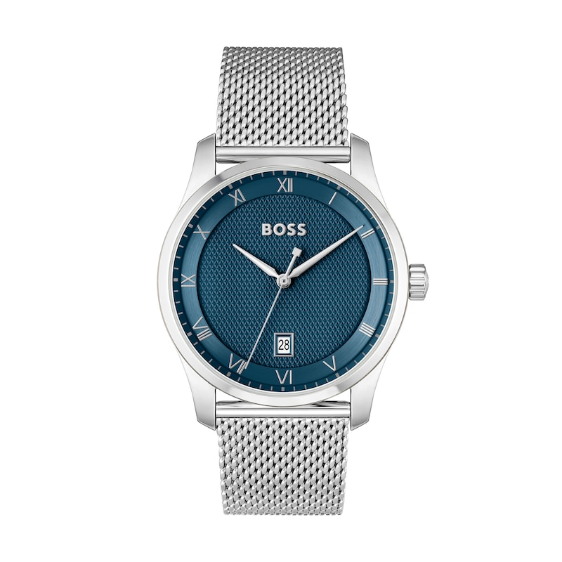 BOSS Principle Men's Mesh Bracelet Watch | Ernest Jones