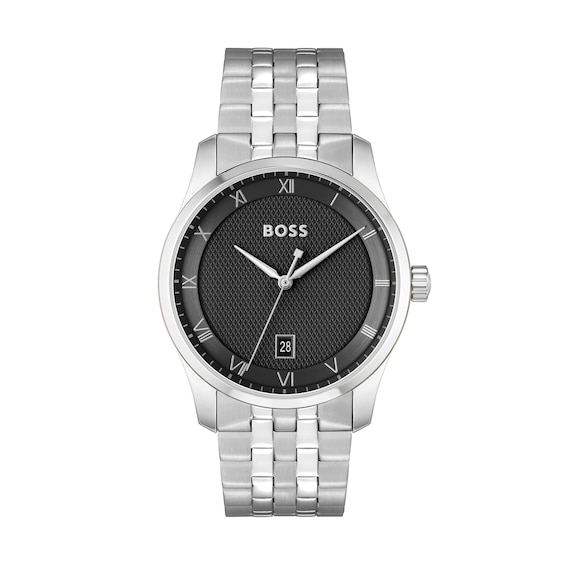 BOSS Principle Men’s Black Dial Bracelet Watch