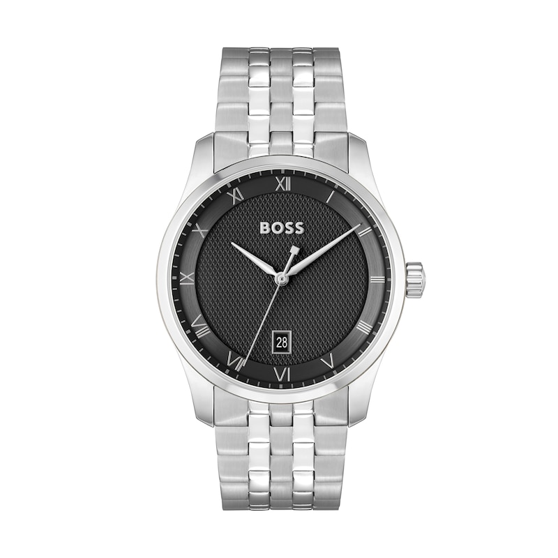 BOSS Principle Men's Black Dial Bracelet Watch