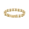Thumbnail Image 0 of BOSS Chain Men's Polished Gold Plated Stainless Steel Cycle Chain Bracelet