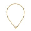 Thumbnail Image 1 of BOSS Dinya Yellow Gold IP Chain Padlock Heart Necklace
