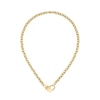 Thumbnail Image 2 of BOSS Dinya Yellow Gold IP Chain Padlock Heart Necklace