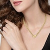 Thumbnail Image 3 of BOSS Dinya Yellow Gold IP Chain Padlock Heart Necklace