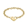 Thumbnail Image 2 of BOSS Dinya Yellow Gold IP Chain Padlock Heart Bracelet