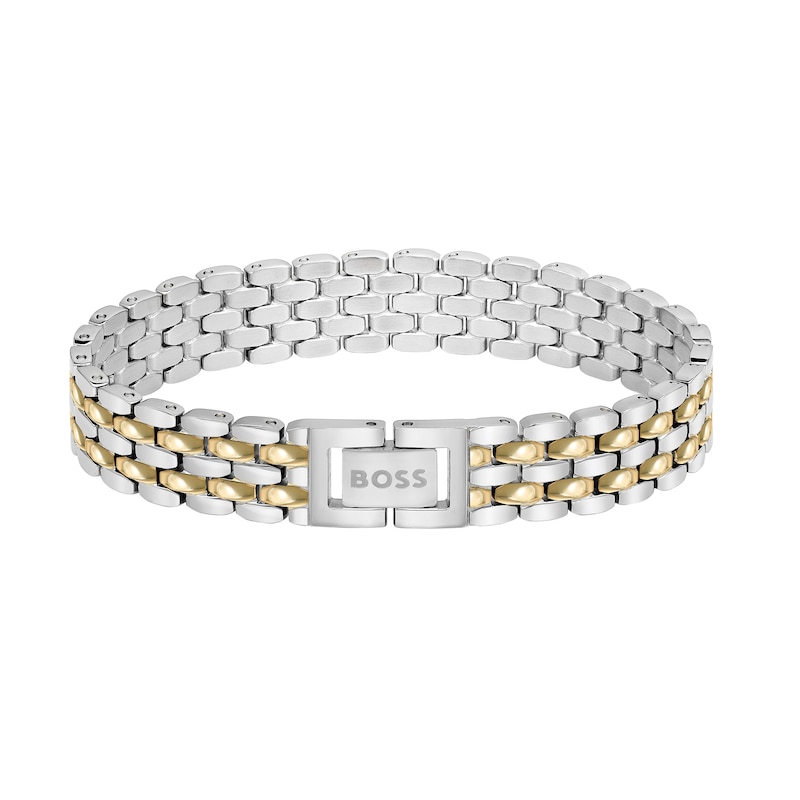 BOSS Isla Two-Tone IP Steel Multi Link Chain Bracelet