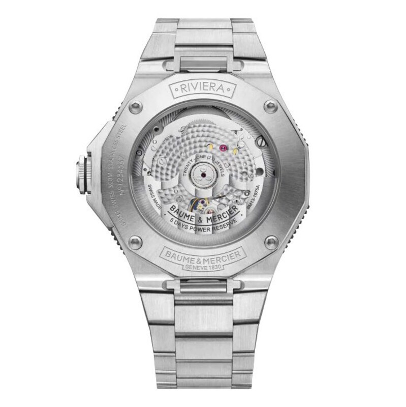 Baume & Mercier Riviera 10717 Men's Grey Dial & Bracelet Watch