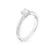 Thumbnail Image 1 of 9ct White Gold 0.50ct Diamond Claw Set Solitaire Ring