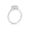Thumbnail Image 3 of Engagement Ring Platinum 0.75ct Diamond Cushion Shape Halo Ring