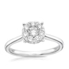Thumbnail Image 0 of 18ct White Gold 0.50ct Diamond Round Halo Cluster Ring