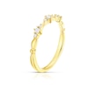 Thumbnail Image 1 of 9ct Yellow Gold 0.14ct Diamond Claw Set Trio Eternity Ring