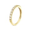 Thumbnail Image 1 of 18ct Yellow Gold 0.25ct Diamond Round & Baguette Cut Half Eternity Ring