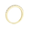 Thumbnail Image 2 of 18ct Yellow Gold 0.25ct Diamond Round & Baguette Cut Half Eternity Ring