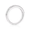 Thumbnail Image 3 of Platinum 0.50ct Diamond Round & Baguette Cut Twin Row Eternity Ring