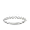Thumbnail Image 1 of 9ct White Gold 0.33ct Diamond Claw Set Half Eternity Ring