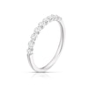 Thumbnail Image 2 of 9ct White Gold 0.33ct Diamond Claw Set Half Eternity Ring