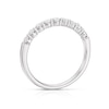 Thumbnail Image 2 of 9ct White Gold 0.33ct Diamond Claw Set Half Eternity Ring