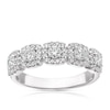 Thumbnail Image 0 of 18ct White Gold 0.75ct Diamond Cushion Shape Halo Eternity Ring