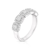 Thumbnail Image 1 of 18ct White Gold 0.75ct Diamond Cushion Shape Halo Eternity Ring