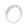 Thumbnail Image 2 of 18ct White Gold 0.75ct Diamond Cushion Shape Halo Eternity Ring