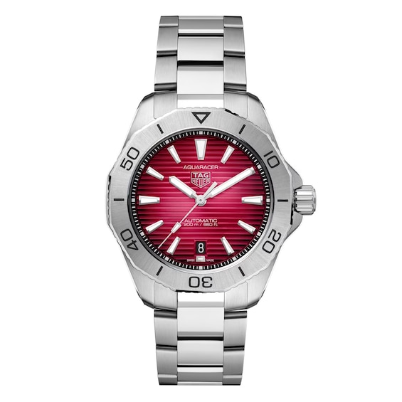 TAG Heuer Aquaracer Professional 200 Red Dial Bracelet Watch