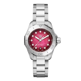 TAG Heuer Aquaracer Ladies' Diamond Stainless Steel Bracelet Watch
