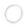 Thumbnail Image 3 of Platinum 0.15ct Diamond Channel Set Wave Shaped Ring