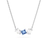 Thumbnail Image 0 of Swarovski Mesmera Silver Tone & Blue Crystal Pendant Necklace