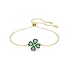 Thumbnail Image 0 of Swarovski Idyllia Gold-Tone & Green Crystal Clover Bracelet