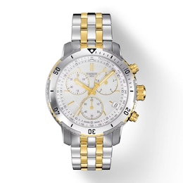 Tissot  PRS 200 Men's White Dial & Two-Tone Bracelet Watch