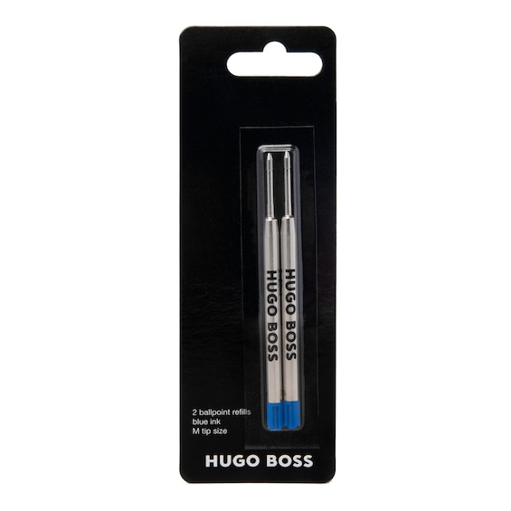 BOSS Ballpoint Blue Medium Tip Refills x 2