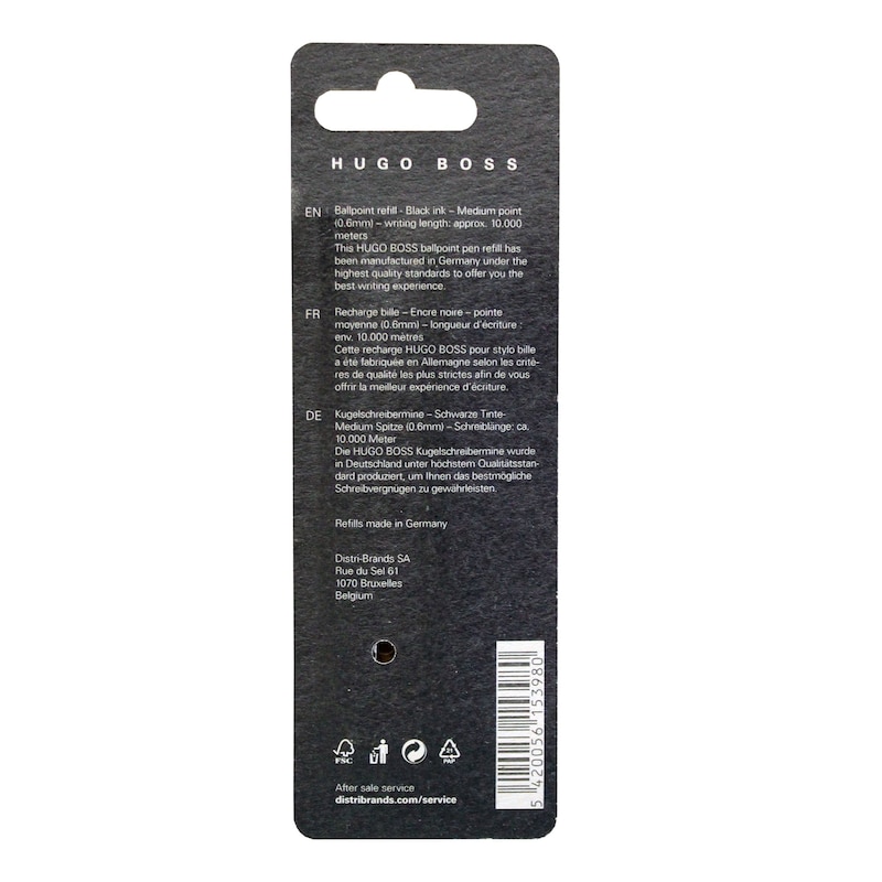 Main Image 2 of BOSS Ballpoint Black Medium Tip Refills x 2